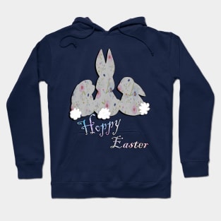 Happy Easter Bunnies & Funny Quote Hoppy Easter Hoodie